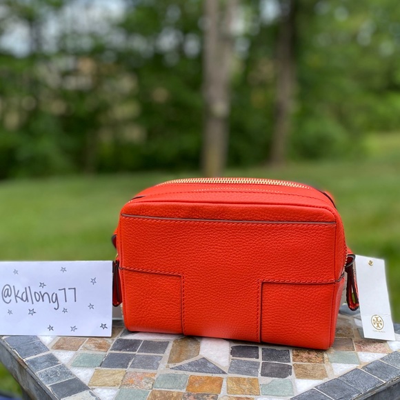 Tory Burch Block T Pebbled Leather Crossbody Bag - Picture 6 of 16